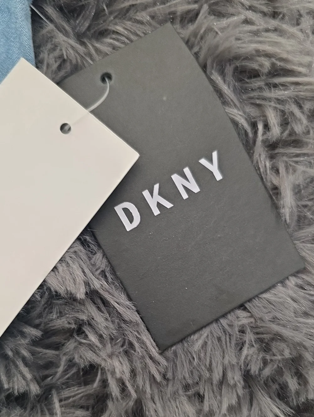 DKNY Light Blue Denim Sleeveless Kids One-Piece Romper. Size L. NWT!